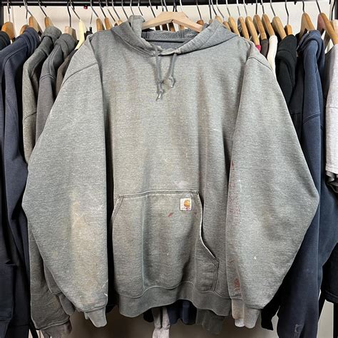 Carhartt Hoodie Sweater •XXL (see measurements... - Depop