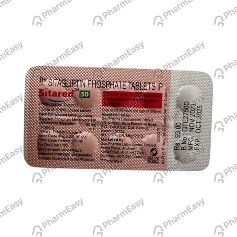 Sitared 50 MG Tablet (10): Uses, Side Effects, Price & Dosage | PharmEasy