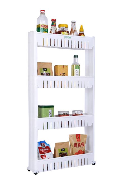 Buy KRINUS 4 Tier Slim Multipurpose Storage Rack - Space Saving Storage ...