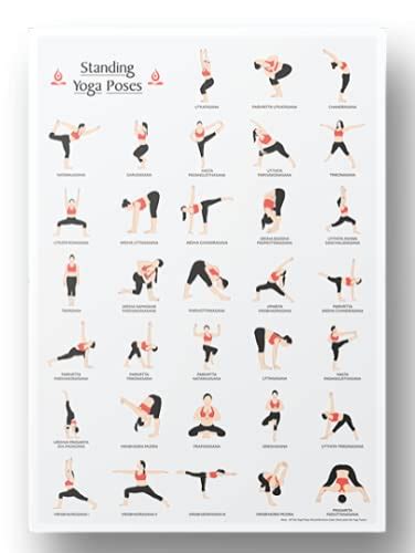 Lab No. 4 Yoga Posture, Standing Asanas Poses Poster (Paper, 12 x 18 ...