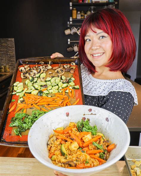Sheet Pan Bibimbap Recipe | Cheap Lazy Vegan