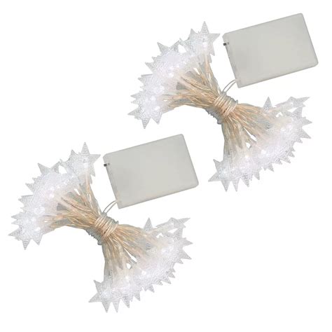 Star LED String Lights 2-piece Set