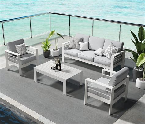 Grey Aluminum Patio Furniture at Tracy Swiderski blog
