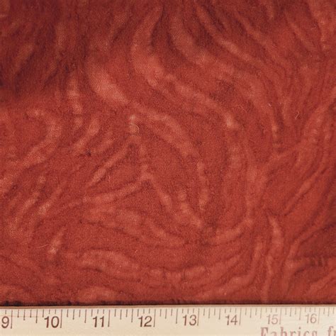 Dark Rust/Brick Red TISSUE-WEIGHT Wool Tiger/Zebra Stripe Burnout - Swiss! - Beautiful Textiles