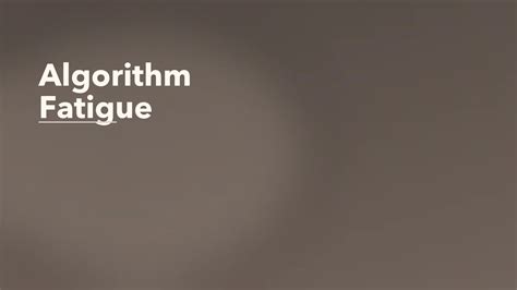 Algorithm Fatigue | Click2Pro