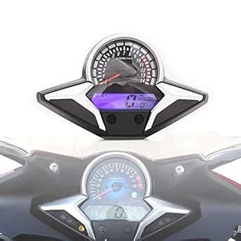 Motorcycle LCD Digital Speedometer Odometer Tachometer Gauge KMH For ...