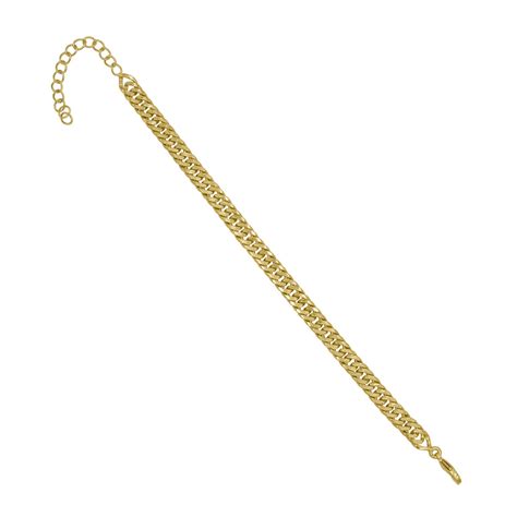 Textured Flat Curb Chain Bracelet – OnetabyDSG