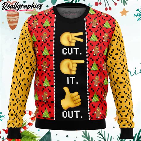 Cut It Out. Full House Ugly Christmas Sweater - Reallgraphics