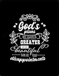 Buy God's plans will always be Greater and more Beautiful than all your ...