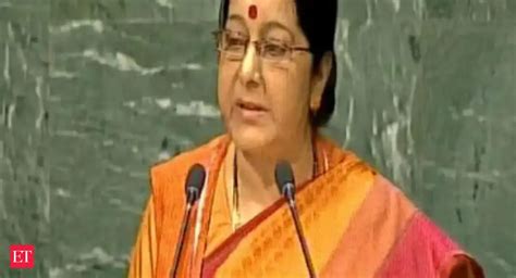 Nurturing terrorists has became a hobby of few nations: Sushma - The ...