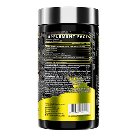 Nutrex Lipo-6 Black UC Intense - India's Leading Genuine Supplement ...