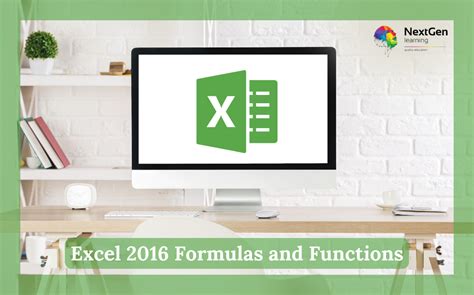 Image result for Excel 2016 Formulas PDF
