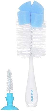 1st Step bpa Free 2 in 1 Bottle and Nipple Cleaning Brush with Suction ...