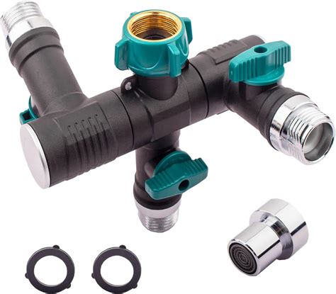 Amazon.com : Hose Splitter, 3 Way Heavy Duty, Hose Connector Rotated ...