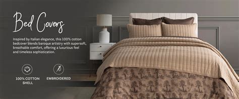 Buy Italian Retreat King Bedcover Set Online – myTrident India