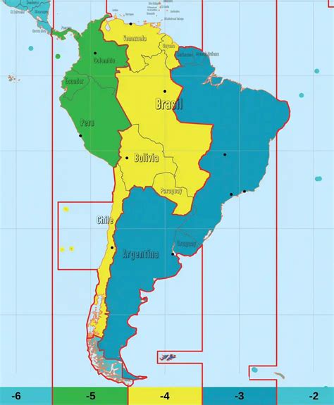 South American Time Zone Map UTC+14:00 Wikipedia