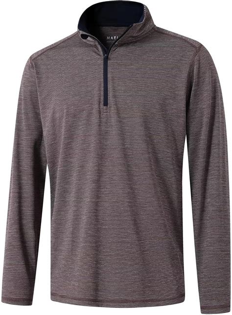M MAELREG Golf Quarter Zip Pullover Men Dry Fit 3/4 Zip Lightweight ...