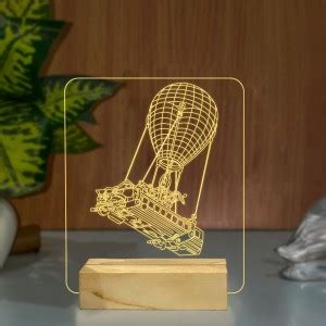 StarLaser 3D Illusion air Balloon Table lamp Warm White Light with 12V ...