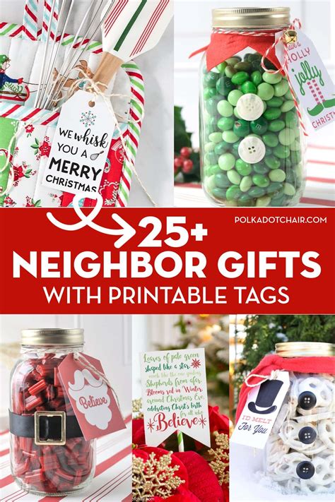 25+ Christmas Neighbor Gift Ideas with Printables | Christmas neighbor ...