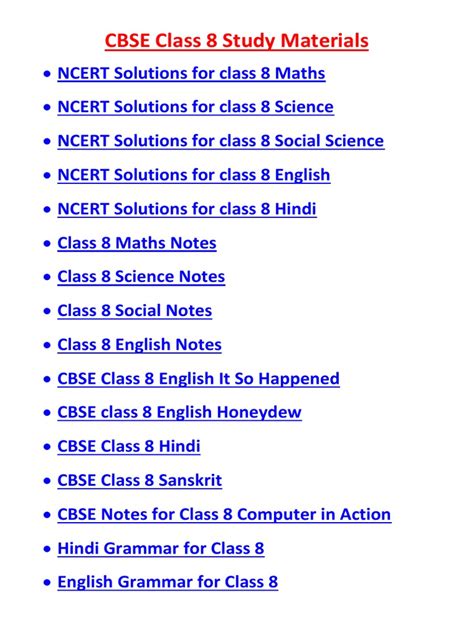 Image result for Class 8 Study Material