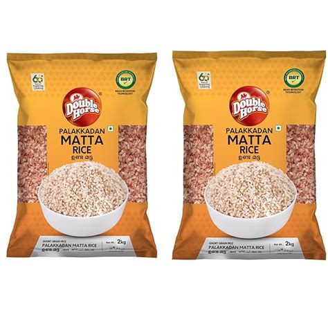 Double Horse Unda Matta 2kg * 2 | Pack of 2 | Rose Matta | Red Rice ...