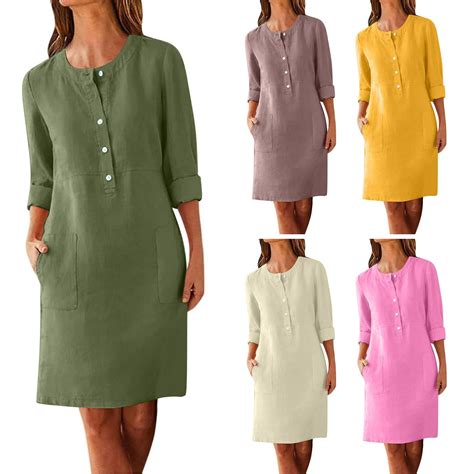 Linen Shift Dresses