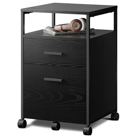 Black Wood Filing Cabinets