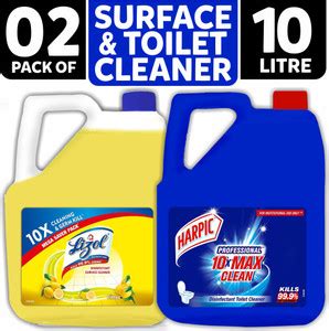 Harpic Disinfectant Toilet Cleaner Liquid 5L and Disinfectant Surface ...