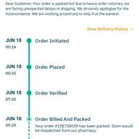 Apollo Pharmacy — Ordered product not delivered