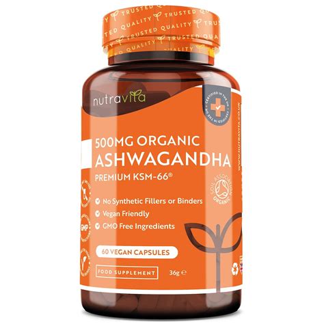 Buy Ashwagandha KSM-66® with 5% Withanolides - Vegan Friendly with The ...