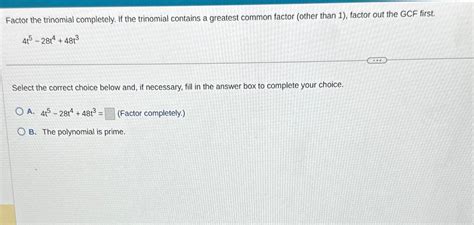 Factor Out Trinomial 的图像结果