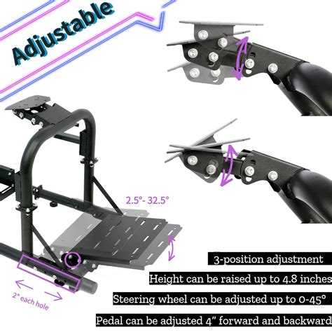Buy Hottoby Racing Simulator Cockpit, Driving Simulator Seat Height ...