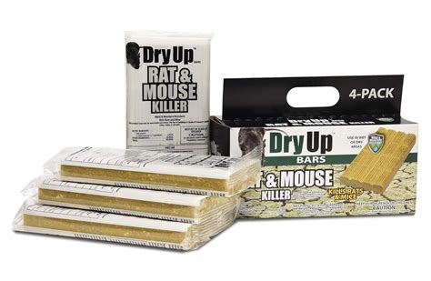 Buy Dry-Up Mouse and Rat Killer, Bait Block Bars for Indoor and Outdoor ...