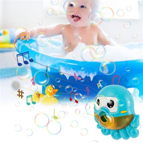 Buy Willstar Bubble Machine, Octopus Bath Toy, Blows Bubbles and Plays ...