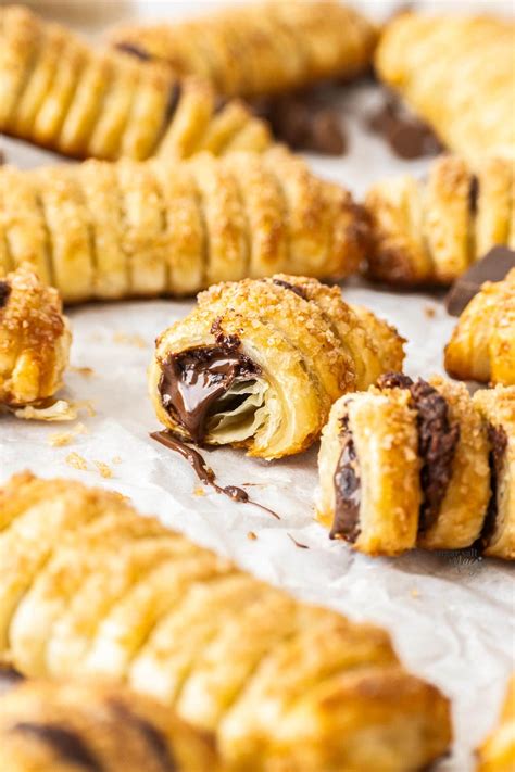 Chocolate Puff Pastries - Sugar Salt Magic