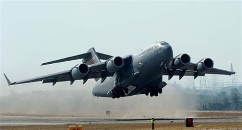 IAF flaunts C-17 Globemaster, lands largest transport plane close to ...