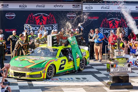 NASCAR Cup Talladega Results: Austin Cindric Holds Off Kyle Larson for 3rd Career Win at Jack ...