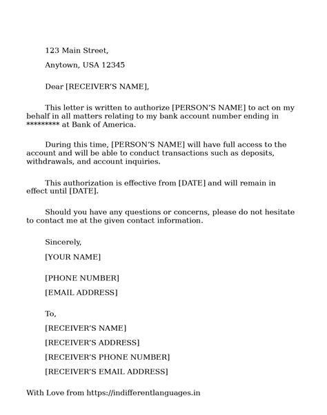 5 Examples of Example Of Authorization Letter