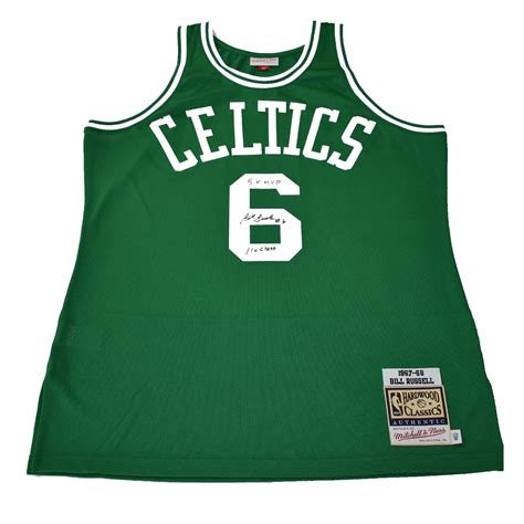 Bill Russell Autographed Authentic Mitchell & Ness NBA Jersey - Legends ...