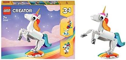 LEGO Creator Magical Unicorn 31140 Building Toy Set, with Unicorn ...