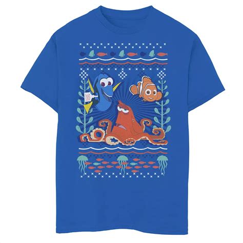 Disney / Pixar's Finding Dory Boys 6-20 Hank Nemo Dory Ugly Sweater ...