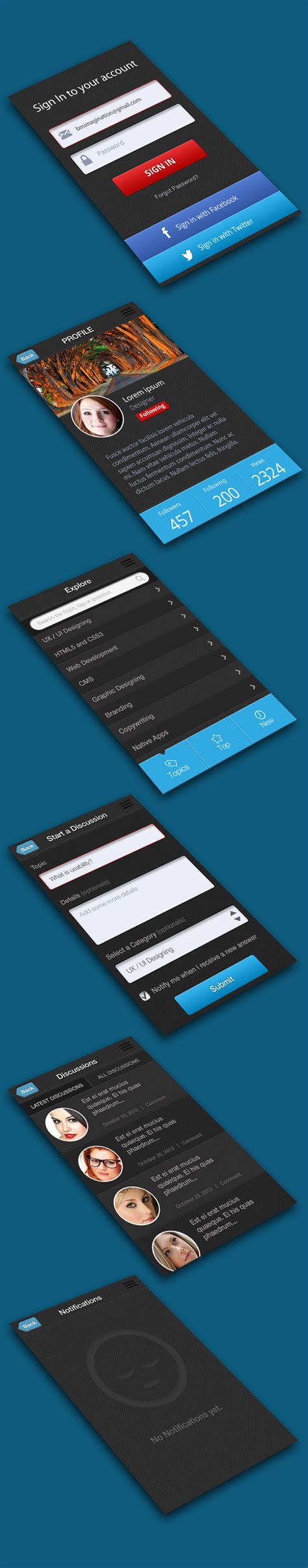 Image result for Create Forum App Design