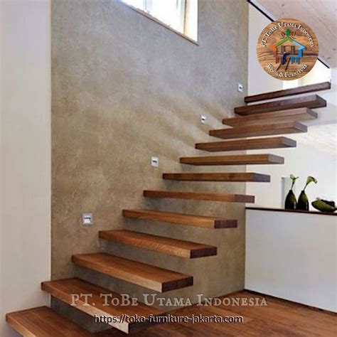 Wooden Treads Stair for Classic and Modern Minimalist Home Design