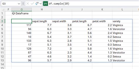 Python Function in Excel 的图像结果
