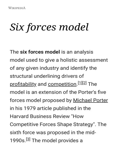 Image result for Six Forces Model