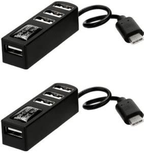 OLECTRA TYPE C USB 3.1 HUB 4 PORT 3.0 USB Adapter (Black) USB Adapter ...