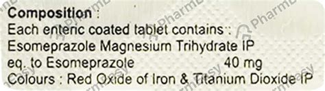 Esomifor 40 MG Tablet (15): Uses, Side Effects, Price & Dosage | PharmEasy