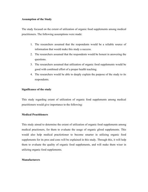 Image result for Assumptions of the Study Example