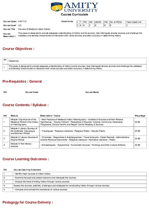 Course Curriculum (10) - Course Objectives : Pre-Requisites : General ...