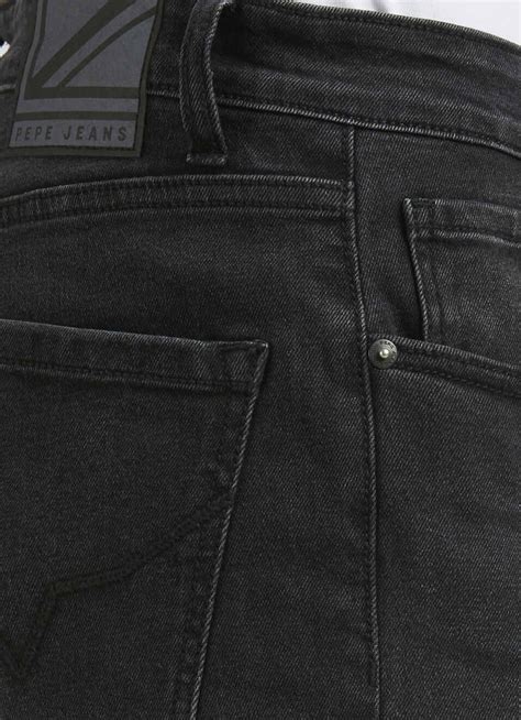 Holborne Black Mid Rise Straight Jeans | Pepe Jeans India